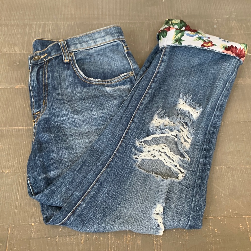 Carmar  Ripped Blue Washed Jeans Sz 26